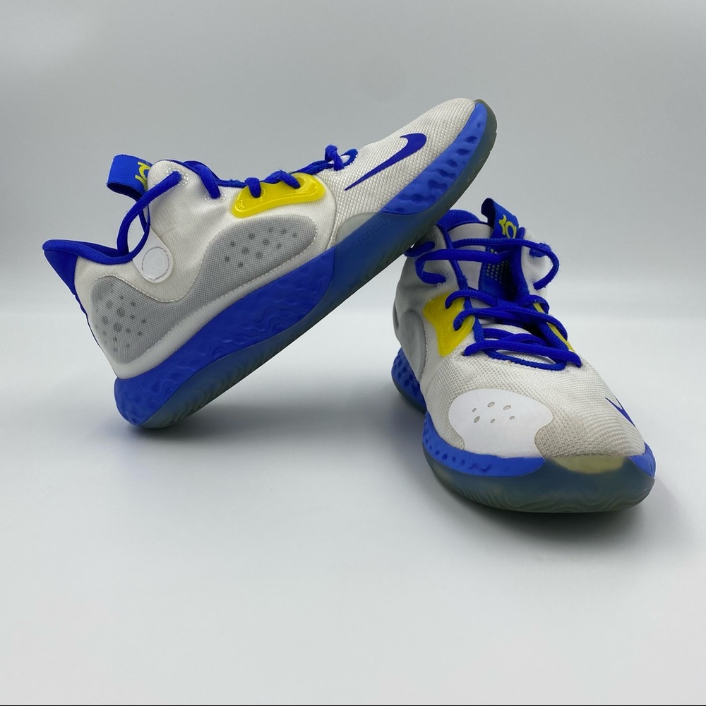 Nike KD Trey 5 VII (gs) White and Blue Basketball Sneakers - Picture 8 of 8